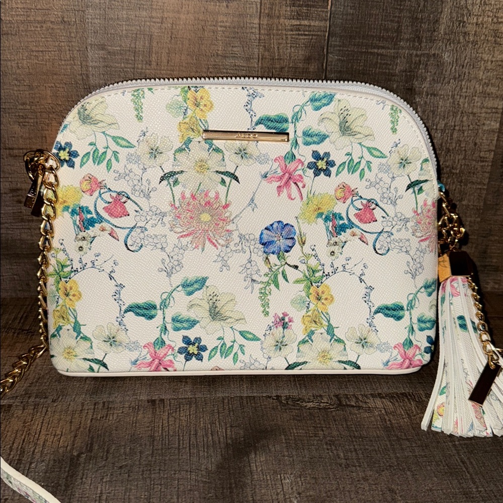 ALDO Multicolor Floral Crossbody Bag NWOT